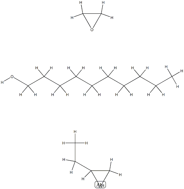 Oxirane, ethyl-, polymer with oxirane, monodecyl ether (EO 10 mol and BO 1,5 mol) 结构式