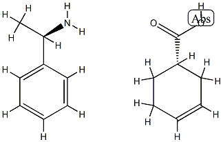 3-Cyclohexene-1-carboxylic acid, (1S)-, compd. with (αR)-α-methylbenzenemethanamine (1:1) Structure