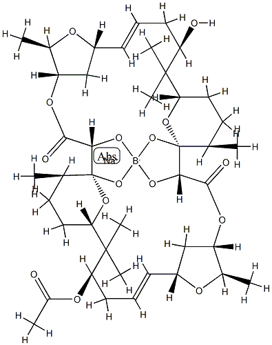 9-O-アセチルアプラスモマイシン 化学構造式