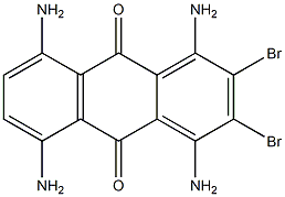 1,4,5,8-tetraamino-ar,ar'-dibromoanthraquinone Struktur