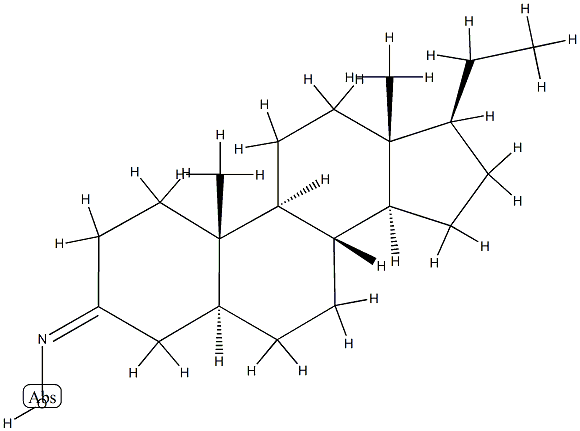 5α-Pregnan-3-one oxime Struktur