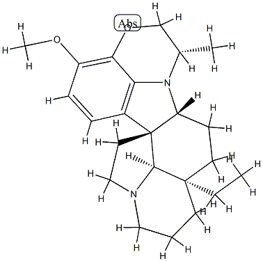 21-デオキシ-16-メトキシ-22β-メチル-4,25-セコオブスクリネルバン 化学構造式