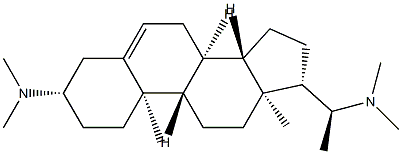 (20S)-3β,20-Bis(dimethylamino)pregna-5-ene 结构式