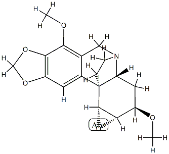 1β,2β-エポキシ-3α,7-ジメトキシクリナン 化学構造式