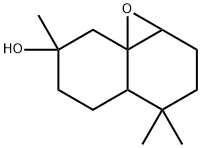 オクタヒドロ-4,4,7-トリメチル-3H-ナフト[1,8a-b]オキシレン-7-オール 化学構造式