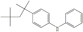 N-フェニルベンゼンジアミンとスチレン、2,4,4-トリメチルペンタンの反応物 化学構造式