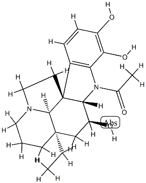 1-Acetylaspidospermidine-3α,16,17-triol 结构式