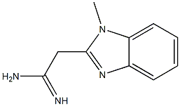 1H-Benzimidazole-2-ethanimidamide,1-methyl-(9CI) Structure