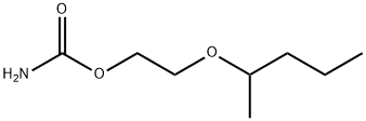2-(1-Methylbutoxy)ethyl=carbamate 结构式
