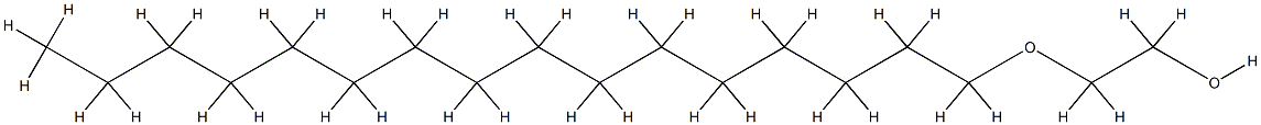 α-氢化-ω-羟基异十六烷醇聚(氧-1,2-乙烷二基), 69364-63-2, 结构式