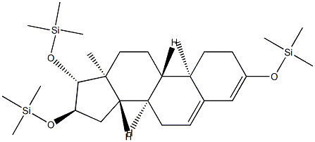 3,16α,17β-Tris(trimethylsiloxy)androsta-3,5-diene 结构式