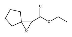 エチル 1-オキサスピロ[2.4]ヘプタン-2-カルボキシラート 化学構造式