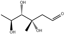 3-C-Methyl-2,6-dideoxy-L-arabino-hexopyranose 结构式