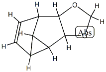 Cyclopropa[3,4]pentaleno[1,2-d][1,3]dioxole,  2a,2b,2c,5a,5b,5c-hexahydro-,  (2a-alpha-,2b-alpha-,2c-bta-,5a-bta-,5b-alpha-,5c-alpha-)-  (9CI) Struktur
