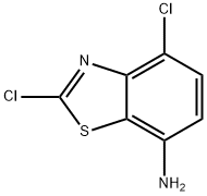 7-Benzothiazolamine,2,4-dichloro-(9CI) Struktur
