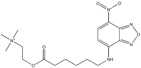 NBD-5-acylcholine Struktur