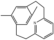 16-Azatricyclo(9.2.2.14,8)hexadeca-4,6,8(16),11,13,14-hexaene, 12,14-d imethyl- Structure