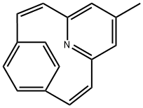 16-Azatricyclo(9.2.2.14,8)hexadeca-2,4,6,8(16),9,11,13,14-octaene, 6-m ethyl- Structure