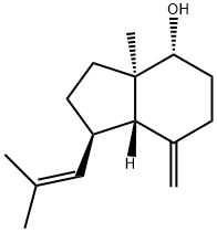 [1R,(+)]-2,3,3a,4,5,6,7,7aβ-Octahydro-3aα-methyl-7-methylene-1β-(2-methyl-1-propenyl)-1H-indene-4α-ol Structure