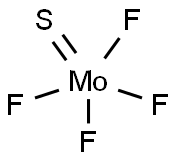 四フッ化モリブデン一硫化物 化学構造式