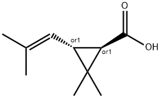 (±)反式菊酸 结构式