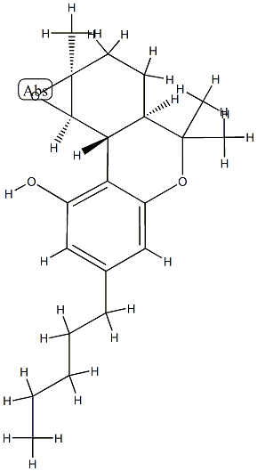 1 alpha,2 alpha-epoxyhexahydrocannabinol Structure