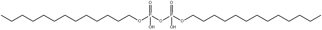 Diphosphoric acid α,β-dihydrogen α,β-ditridecyl ester Structure