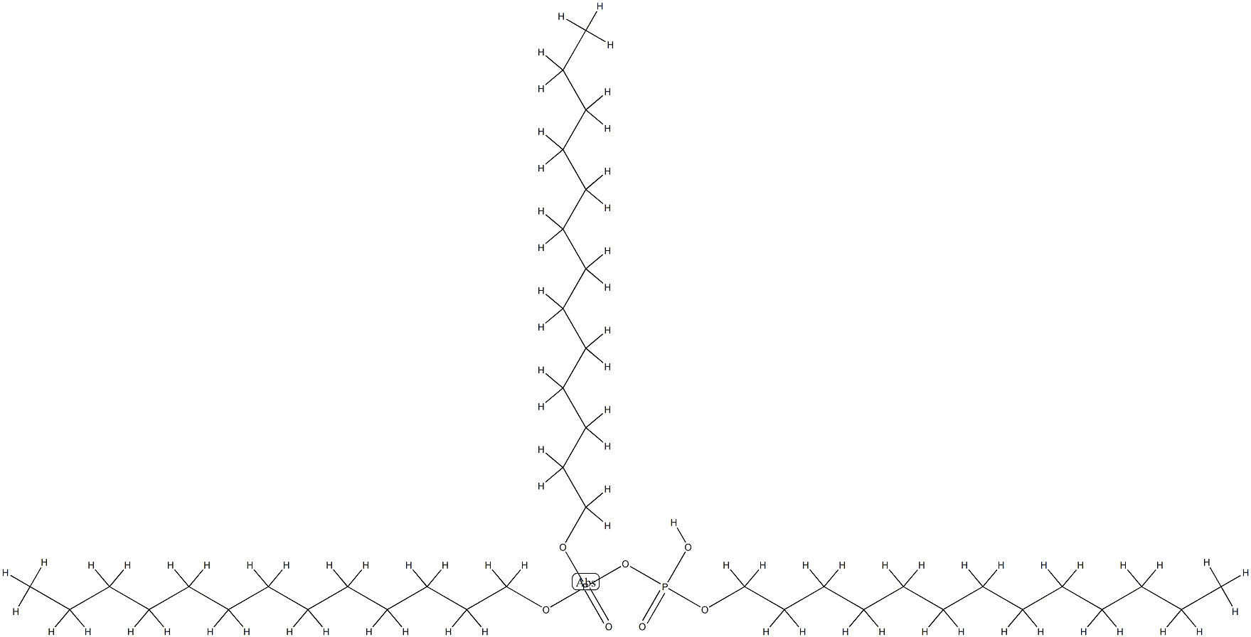 二りん酸α-水素α,β,β-トリス(トリデシル) 化学構造式