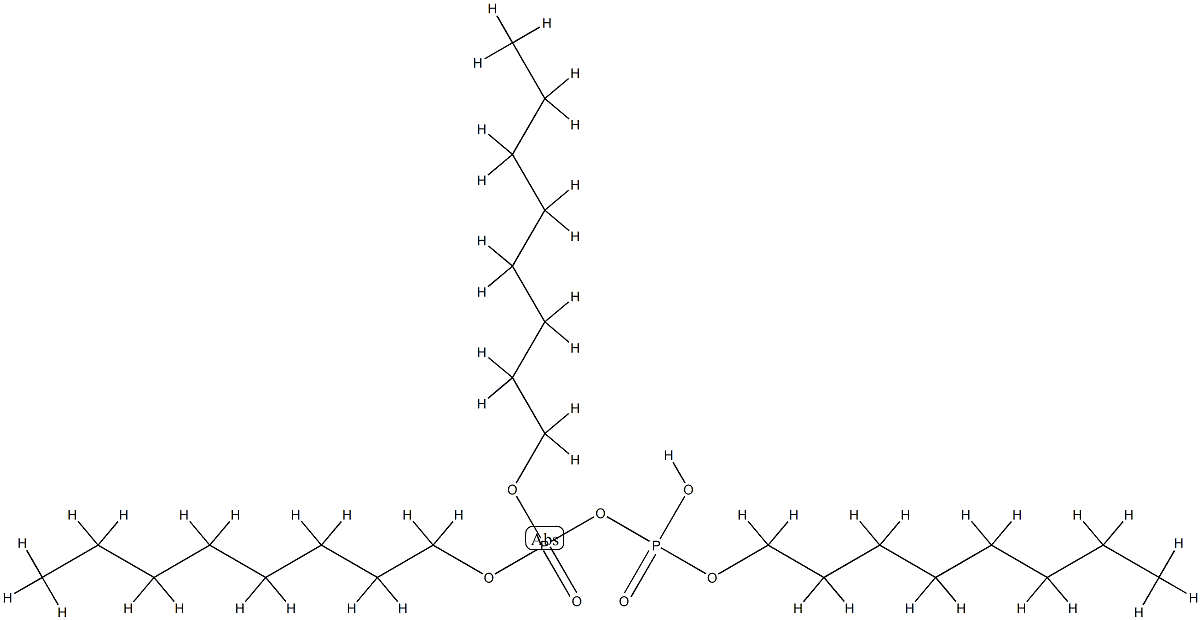 Diphosphoric acid α-hydrogen α,β,β-trioctyl ester Struktur
