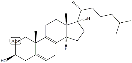 (3S,10S,13R,14R,17R)-10,13-dimethyl-17-[(2R)-6-methylheptan-2-yl]-2,3,4,7,11,12,14,15,16,17-decahydro-1H-cyclopenta[a]phenanthren-3-ol Struktur
