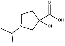 3-Pyrrolidinecarboxylicacid,3-hydroxy-1-(1-methylethyl)-(9CI) Structure