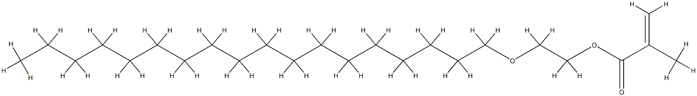 十八烷基聚氧乙烯甲基丙烯酸酯, 70879-51-5, 结构式
