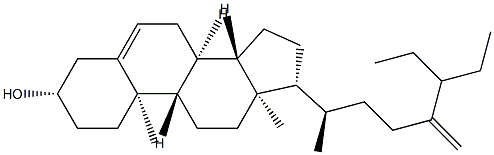 24-(1-Ethylpropyl)-26,27-dinorcholesta-5,24-dien-3β-ol Structure