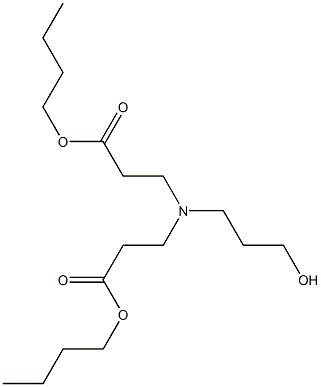N-(3-Butoxy-3-oxopropyl)-N-(3-hydroxypropyl)-β-alanine butyl ester 结构式