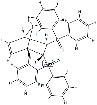 (1β,4β)-5β,6α-Bis(diphenylphosphinyl)bicyclo[2.2.1]hepta-2-ene Structure