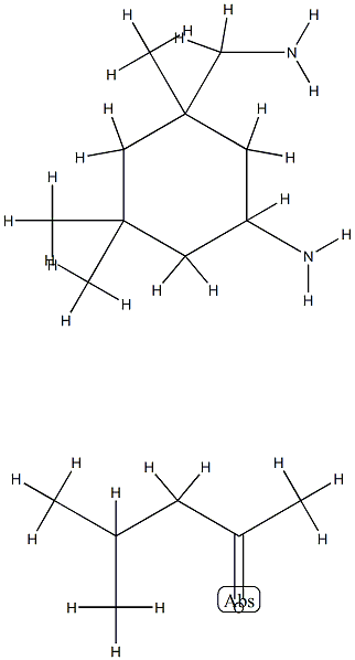2-Pentanone, 4-methyl-, reaction products with 5-amino-1,3,3-trimethylcyclohexanemethanamine Struktur
