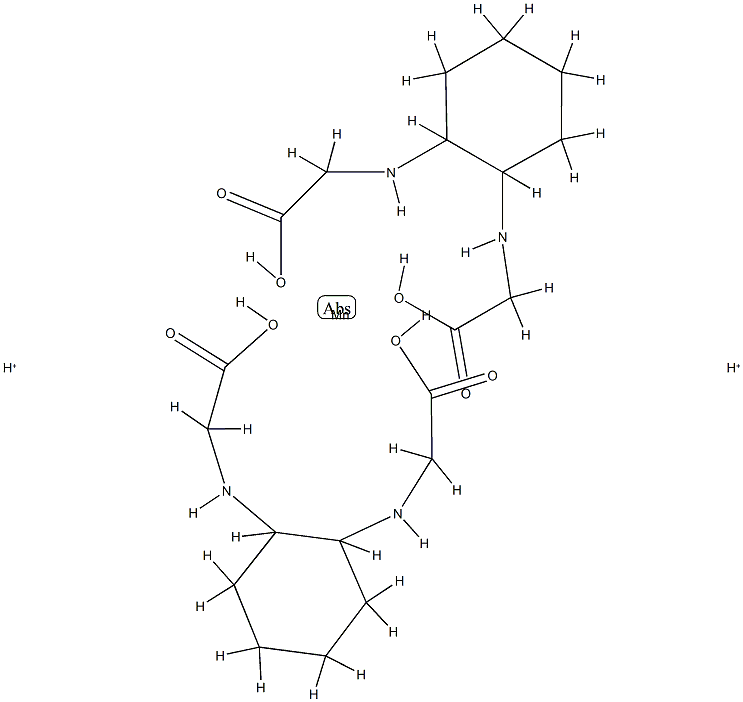 (1,2-diaminocyclohexane)-tetrakis(acetato)manganate 结构式