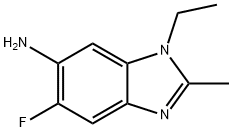 1H-Benzimidazol-6-amine,1-ethyl-5-fluoro-2-methyl-(9CI) 结构式