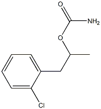 Carbamic acid o-chloro-α-methylphenethyl ester 结构式