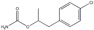 Carbamic acid p-chloro-α-methylphenethyl ester 结构式