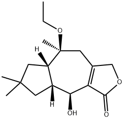 (4S)-8β-Ethoxy-4,4aβ,5,6,7,7aβ,8,9-octahydro-4β-hydroxy-6,6,8-trimethylazuleno[5,6-c]furan-3(1H)-one Structure