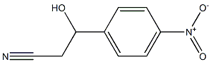 β-Hydroxy-4-nitrobenzenepropanenitrile Structure