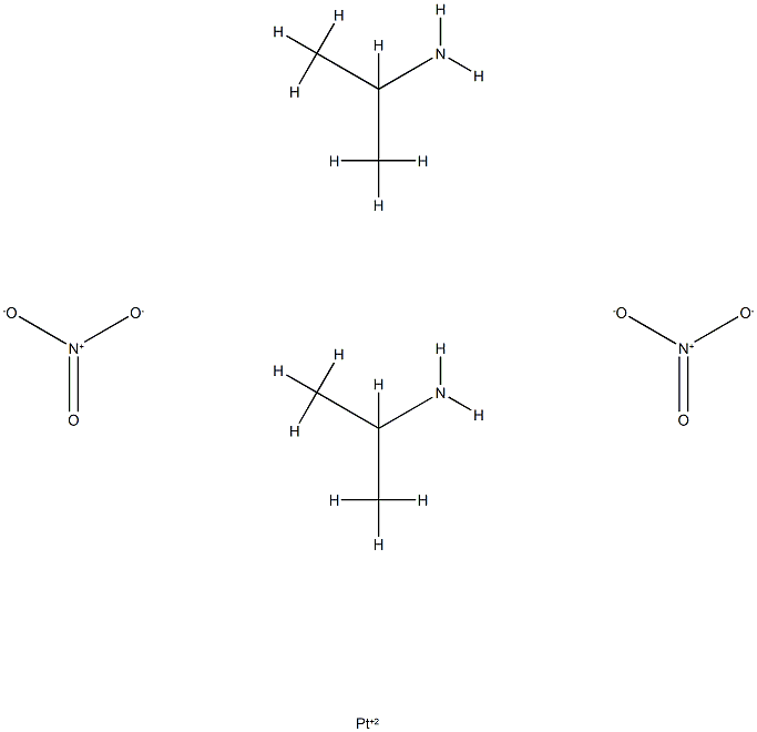 bis-isopropylamine dinitrato platinum II Struktur