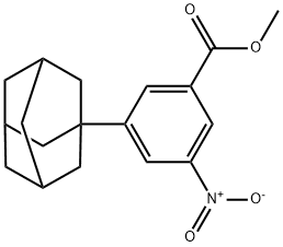 3-Nitro-5-(tricyclo[3.3.1.13,7]decan-1-yl)benzoic acid methyl ester Structure