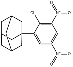 1-(2-Chloro-3,5-dinitrophenyl)tricyclo[3.3.1.13,7]decane 结构式
