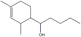 α-ブチル-2,4-ジメチル-3-シクロヘキセン-1-メタノール 化学構造式