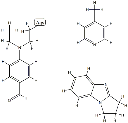 Benzaldehyde, 4-(2-chloroethyl)ethylamino-, polymer with 2,3-dihydro-1H-pyrrolo1,2-abenzimidazole and 4-methylpyridine Struktur
