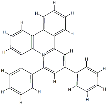 9-Phenylbenzo[1,2]quinolizino[3,4,5,6-def]phenanthridinium Structure