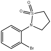2-(2-ブロモフェニル)イソチアゾリジン1,1-ジオキシド 化学構造式