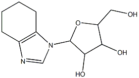 2-(hydroxymethyl)-5-(4,5,6,7-tetrahydrobenzoimidazol-1-yl)oxolane-3,4- diol Structure